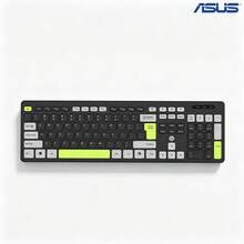 ASUS BK10 薄膜有線鍵盤，104 全尺寸按鍵，巧克力微弧鍵帽，內建數字小鍵盤，適用辦公家用桌上型電腦打字，USB 即插即用 - 查看 9