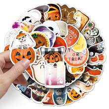Hasbro 50pcs Halloween Instagram Style Stickers, Hot-Selling Creative Waterproof Decorative Planner Stickers - Multicolor - View 3