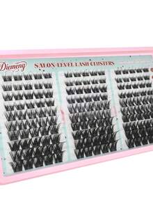 Miss Diamond 240pcs/150pcs Spikes Lash Cluster Eyelash Extensions Thick Individuals Lashes 10-16mm Mega Wispy Eyelash Extension D/DD Curly Lash Extension Unique Spiky Cluster Individuals Fairy Cluster Lashes Mink Lash Extension DIY At Home - D - View 8