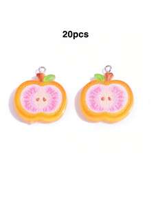 20pcs Acrylic Colorful Faux Fruit Slices Star Apple Apple Charms, Jewelry Accessories DIY Phone Chain Keychain Pendant - 20pcs - View 26