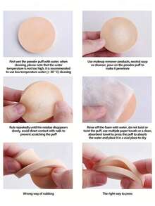 24/12/6/2pcs Professional Round Head Makeup Sponge Set, Soft Makeup Sponge, Suitable For Foundation, Loose Powder And Cream - Multicolor - View 5
