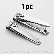 1/3/6pcs Silver Stainless Steel Nail Clippers Straight Edge Nail Trimmer Suitable For Men And Women Nail Care Tool - Silver - View 14