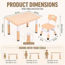 Kids Tables & Chairs - Mustard Yellow - View 3