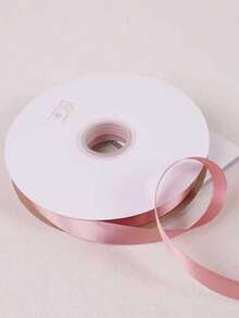 Peach Pink Encrypted Single-Sided Satin Ribbon 10 Yards (0.6/1.0/1.5/2.0/2.5/4.0cm) Multiple Sizes Available, Suitable For Wedding Party Decoration, Party Favors, Flower Binding, Flower Arch, Invitation Cards, Evening Banquet Chair Back Decoration, Without Paper Spool - Peach Pink - View 14