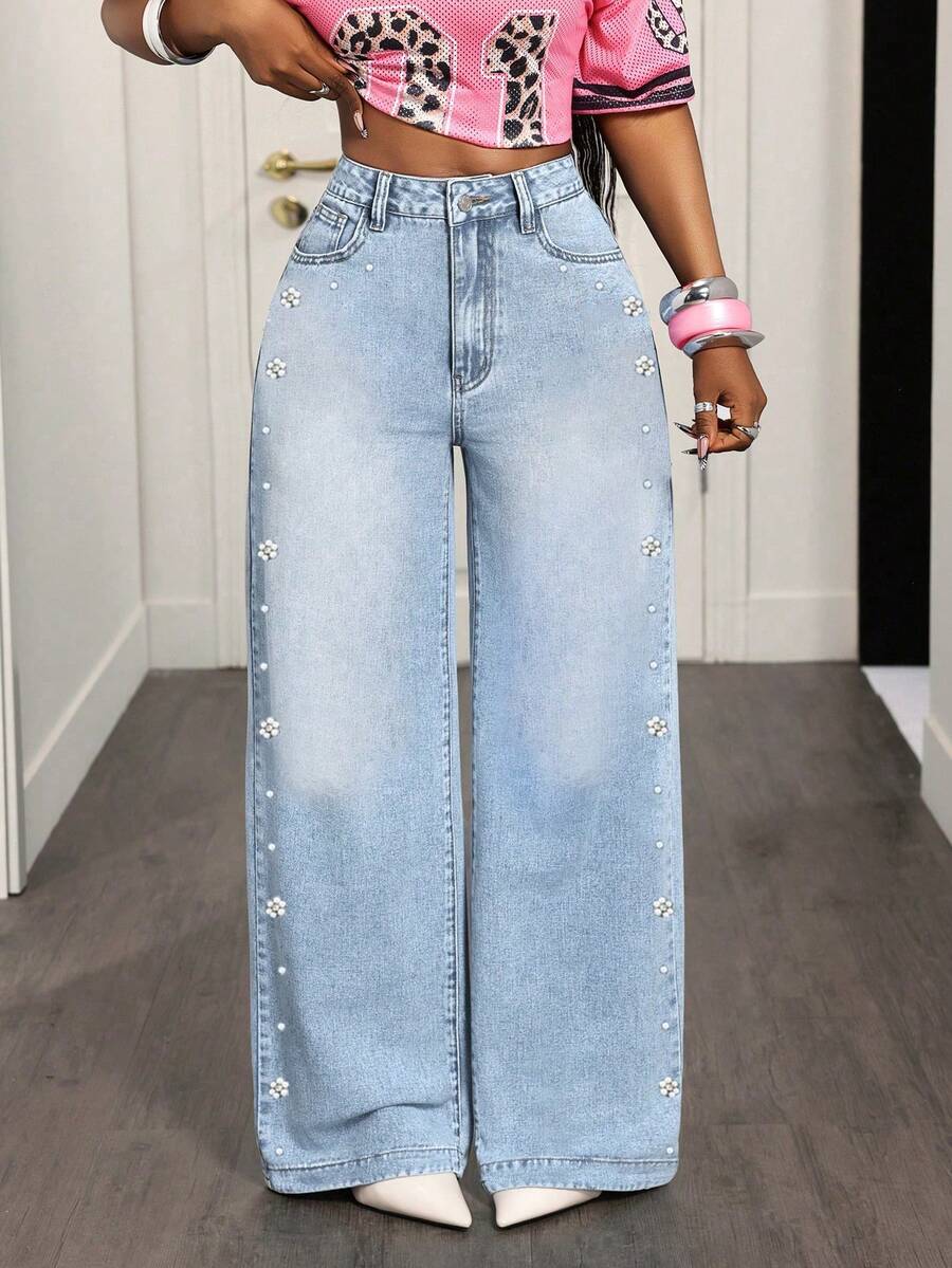 ALO FASHION Women Jeans - Blue - View 1