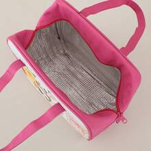 Fashionable Cute Animal Print Insulation Lock Fresh Large Capacity Lunch Box Bag Work With Lunch Insulation Lunch Bag - Hot Pink - View 5