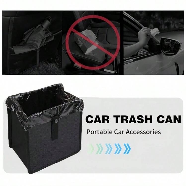 Large Capacity Foldable Car Trash Can - Waterproof Leakproof Hanging Storage Bag, Leakproof Car Garbage Bin, Portable Hanging Trash Can, Suitable For Sedans, SUVs, Trucks, Mini Perfect Gift For Car Interior - Car Trash Can - View 4
