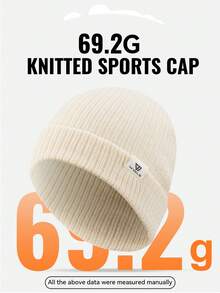 1pc WRELS Women's Knitted Beanie Hat, Warm Thick Windproof Earflap Knit Cap, Suitable For Winter Outdoor Sports & Running - Multicolor - View 7