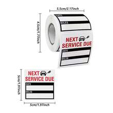 Maintenance Reminder Stickers – Oil Change And Vehicle Service Date/Mileage Labels, Removable Waterproof Adhesive, Paper Vehicle Maintenance Decals - A - View 8