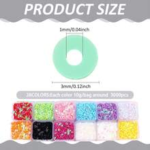 3mm Mini Tiny Flat Round Sequin Paillettes Round Loose Sequins Colorful PVC Iridescent Applique Large Spangle Craft Loose Sequin For Sewing Craft DIY Embroidery Ornament Supply - 3mm - View 2