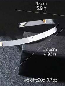 1 Piece 5mm/7mm Wide Vintage Gold Solid Color Hair Hoop, DIY Handmade Hair Accessories, Unisex Simple Hairband, Elegant Hair Accessories - Multicolor - View 6