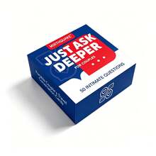 Just Ask Deeper Couple Question Card Game, 50 Intimate Relationship Questions, Perfect Gift For Christmas, Game Party, Engaging Interactive Tabletop Game For Adult Pair Holiday Activities - Multicolor - View 6