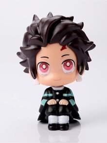 bandai 1pc Limited Edition Cute Sitting Sakura Anime Character High-Quality Collectible Desktop Decor Doll, Perfect Birthday Gift For Anime Fans - Multicolor - View 3