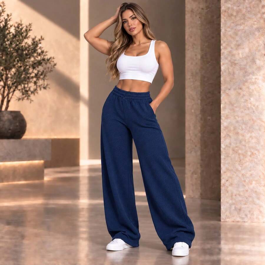 Básico Tela Ninguno JOGGER DAMA Deportes y fitness Diario - Azul Marino - Ver 1