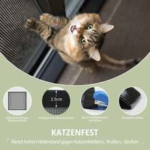 Pet Cat-Proof Window Screen | Anti-Scratch Anti-Fall Window Barrier Mesh, No Drilling Required, Easy Installation, Ventilated & Mosquito-Proof, Cat Protection Screen Mesh - L - View 5