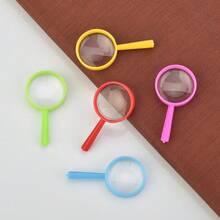 Magnifying Glass Plastic Handheld Magnifying Glass Mini Handheld Magnifying Glass Science Classroom Outdoor Observation Party Fun Tool (Random Color) - Multicolor - View 5