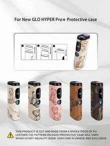 1PC For GLO HYPER Pro+ Protective Case, Made Of Fine PU Leather Wear-Resistant Material, Effectively Protects Against Bumps, Drops, Scratches And Fingerprints, Precise Cutouts, High-Quality Texture, Exquisite Minimalist Fashionable Cute Leather Texture, Multiple Colors Available Unisex Couple Style Storage Box, Meets Different Aesthetic Preferences To Create Your Own Personalized Protective Shell. Lightweight And Not Bulky, Convenient For Carrying, Suitable For Gifts And Personal Use, Thoughtful Daily Protection. - GLO HYPER Pro+/Brown Bear - View 1
