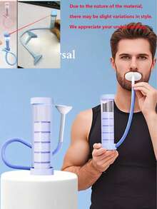 2/1pc Portable Breathing Dumbbell (Facial & Abdominal Muscle Training, Adjustable Resistance) - Diaphragmatic Breathing Trainer, Lung Capacity Exerciser, Suitable For Core, Abdominal & Pelvic Floor Muscle Workout, Helps You Shape A Slim Face - Multicolor - View 11