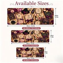 1pc Witchy Desk Mat, Bookish Halloween Desk Pad, Spells Potions & Hexes Witch Decor, Cozy Witch Office Accessory 3 Sizes Available - View 5