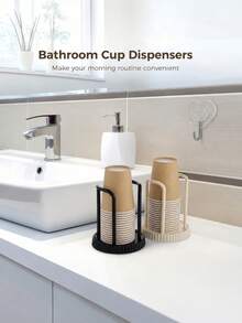 Multifunctional Cup Holders Space Saving Durable Storage Rack Solution For Kitchen And Bathroom Round Disposable Cup Holder Design Suitable For Home Or Coffee Bar Additions Home Renewal For Men And Women Summer Gift Back To School Gift - Multicolor - View 7