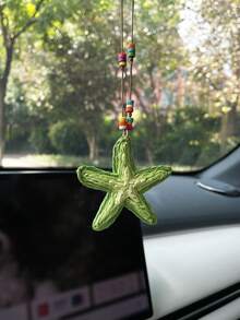 Creative Starfish Car Rearview Mirror Hanging Decoration Car Interior Hanging Ornament - A - View 10