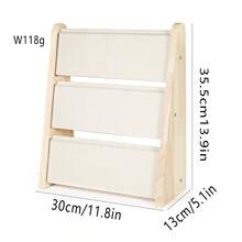 1pc Wooden Jewelry Display Stand Necklace Display Rack Countertop Display Hanger For Market Stall And Live Streaming - Multicolor - View 5