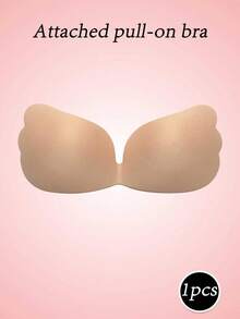 1pc Women's Backless Adhesive Bra, Invisible Soft Comfortable, One-Piece Molded, Suitable For Wedding Dress And Dress - Multi-color - View 9