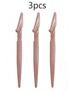 30/24/10/5/3/1pc Brown Razor Set, Exfoliating And Hair Removal Tool, Body Hair Trimmer And Facial Set, Suitable For Travel And Bedroom, Affordable Cosmetic Beauty Tool, Travel Essential - Multicolor - View 12