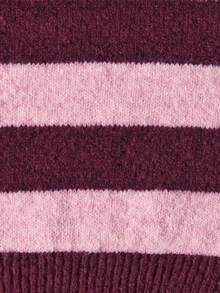 NiceArt Women's Crew Neck Color Block Stripe Short Sleeve Knit Cardigan, Button Front Cropped Relaxed Fit, Sweet Preppy For Fall Winter Office Daily Outfit - Multicolor - View 7