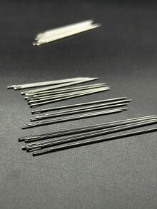 10pcs/20pcs Assorted Length Hand Sewing Needles Set, Classic Minimalist Silver Hand Sewing Needles, Cylindrical Brown Storage Tube, Suitable For Adult Craft Enthusiasts, Cross Stitch And Fabric Repair, Home Craft, Autumn Halloween, Christmas Hand Sewing Projects - Silver-tipped Needle + Faux Sandalwood Needle Case - View 7