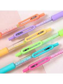 Languo NEW Comfortable-Big Refill 6pcs/Set 90colors Clicker Gel Pen Colors Graffiti Gel Pen,Full Needle Nib,High Quality Ink Artist Drawing For Stackable Colors, Doodle Drawing, Handwriting, Learning Markers Art Supplies Stationery - Sets - View 4