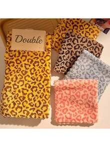 Leopard Print Dish Cloth, Quick Dry, Thick, Extra Wide Kitchen Towel, Dish Cloth, Table Linen, Hand Towel, Kitchen Decor, Home Decor, Housewarming Gift For Neighbors, Kitchen Napkins And Dish Cloths, Home Essentials, Gift, Ideal For Kitchen And Bathroom - Multicolor - View 5