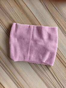 1/2pcs Baby Braided Knit Neck Warmer, Solid Color Cute Comfortable Warm Infinity Scarf, Suitable For Toddler Boys/Girls, Autumn/Winter - Multicolor - View 9