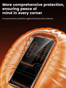 Anti-Peeping Transparent Edgeless 8K Faceted Large Arc Apple 18PROMAX Tempered Glass Duo Protective Film, Edgeless Fully Transparent Crystal Film, Built-In Dust-Proof Mesh, Dust-Proof And Anti-Gray, Smooth And Rounded Touch Without Sharp Edges, 360° Anti-Peeping From All Angles, Anti-Peeping From Top, Bottom, Left And Right - Black - View 7
