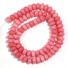 1pc Glass Floral Wheel Abacus Beads, Solid Color Spacer Beads For Bracelet Chain, DIY Necklace Earrings Pendant Jewelry Making Accessories - Abacus Beads - View 11