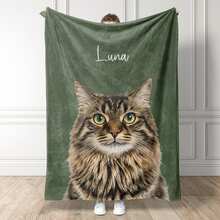 Set 3 Selimut Hewan Peliharaan yang Dipersonalisasi dengan Foto Hewan Peliharaan + Kustomisasi Nama, Selimut Anjing Kustom, Selimut Motif Kucing, Selimut Foto Hewan Peliharaan, Potret Anjing, Hadiah untuk Ibu Anjing, Hadiah untuk Ayah Anjing - MultiWarna - View 9