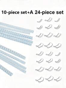 New 34Pcs Ring Size Adjuster Set, 24 Spiral Tightener +10 Ring Guard Pads, Transparent Invisible Resizer For Loose Wedding Rings Jewelry Accessory - Clear - View 2