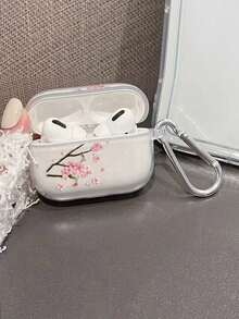 Blue Ombre Floral/Cherry Blossom Design Protective Case, Compatible With Apple Earphones To Prevent Scratches And Drops - Cherry Blossom Style - View 16