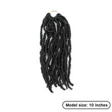 1/3 Packs (10–14 Inches) Of Natural-Looking Crochet Hair Featuring A Curly-Wave Texture And Pre-Looped "Locs" Style-Perfect For Halloween Looks. Faux Locs Crochet Hair Extensions; Installation Tool Included. - Multicolor - View 5