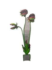1pc 2D Flat Acrylic Venus Flytrap Garden Stake Gothic Style Carnivorous Plant Yard Art Decor - Standard - View 8
