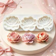 Peony And Magnolia Flower Candy Cake Decoration Silicone Mold, Lotus Base Succulent Chocolate Fondant Mold, Heat-Resistant And Easy To Clean, Suitable For Making Gum Flowers, Soap Clay Aromatherapy - View 5