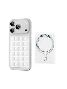 24pcs Square Non-Slip Strong Suction Cup Phone Holder MagSafe Magnetic Silicone Suction Cup Compatible With IPhone 12/13/14/15 And All Phones With MagSafe Cases - Multicolor - View 16