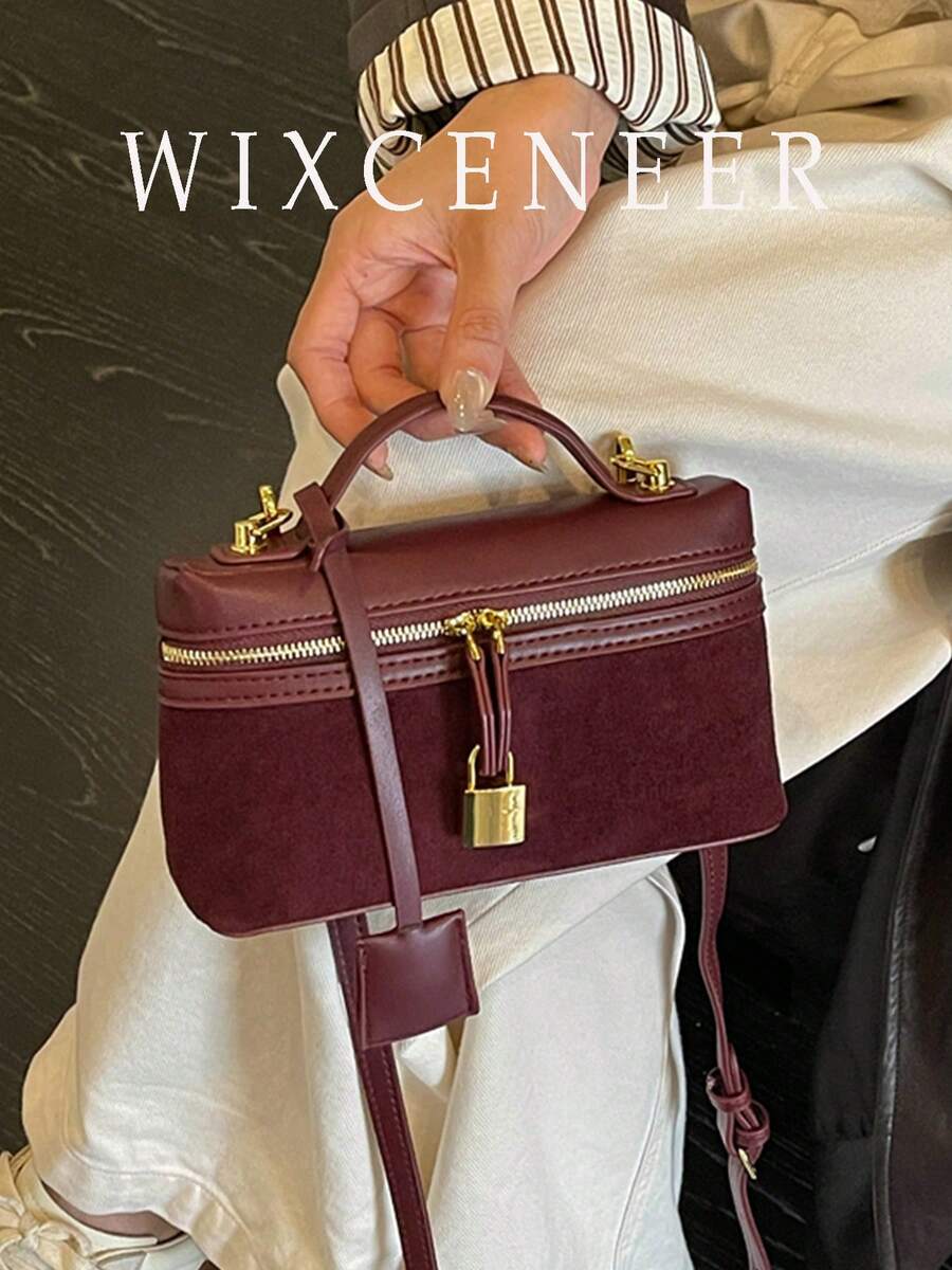 1pc Fashionable Daily Shoulder Bag, Korean Ins Style Square Box Crossbody Bag