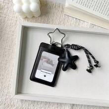 Star System Pendant Dual Card Slot Card Holder 3 Inch Small Card ID Protection Sleeve Pendant, Suitable For Bus Card, Campus Card, Star Card, Decorative Card, Work Card, Hard Card Holder - Multicolor - View 2
