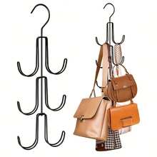 1pc Bag Storage Rack For Wardrobe, Can Hang Bags To Keep Them Organized, Easy To View And Maintain In Good Condition. Metal Material, Suitable For Storing Handbags And Backpacks, Space-Saving. - One-size - View 7
