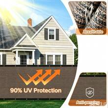 1pc Outdoor Wall-Mounted Privacy Screen, Garden Windproof Sunshade & Light Blocking Fence, Garden Decor - 1 Outdoor Barrier - View 6