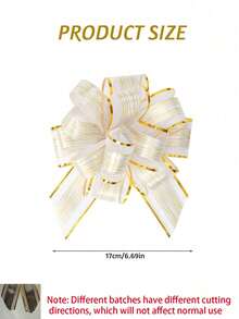 6pcs - Bowknot Gift Packaging Ribbon Bows, Christmas Large Red Ribbon Bows - Reusable Birthday Ribbon Bows For Packaging Boxes And Decorations, Gift Wrapping Wedding Baskets Birthday Party Gift Boxes And Flower Decorations, Christmas Gift Decorations, Christmas Party Supplies (White) - A - View 13