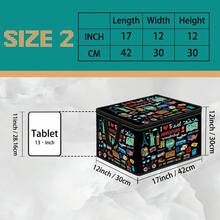 Medical First Aid Box Dinosaur World Travel Print Foldable Storage Box, Zippered Hand-Carry Storage Bin, Upgraded Fabric Large Capacity Organizer, Suitable For Closet, Dorm, Underbed Storage, Organizing Clothes, Bedding, Toys, Miscellaneous Items, Home Moving Organization Storage Box - Multi-color - View 17