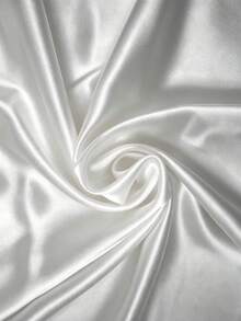 1pc Solid Color Shiny Satin Fabric, Smooth Polyester Satin Material For Wedding Tablecloth, Table Runner, Chair Sash, DIY Crafts, Party Background Decoration, Multi Colors Available - H-Champagne - View 8