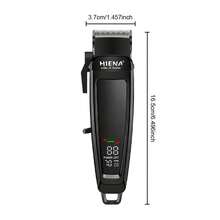 HIENA Professional Hair Clipper, LCD Digital Display Electric Hair Trimmer, USB Rechargeable Cordless Barber Cutting Machine With 4 Limit Combs, Adjustable Blade For Men Home Salon Haircut, Ideal Gift For Him - Multicolor - View 12